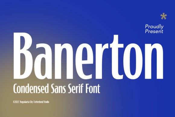 Banerton: A Modern Sans Serif for Professional Projects