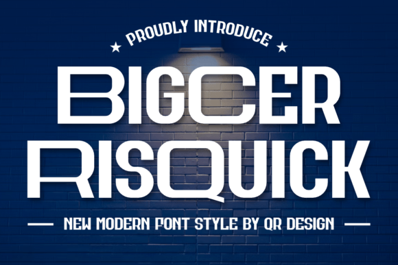 Bigcer Risquick: A Strong Sans Serif for Digital Branding