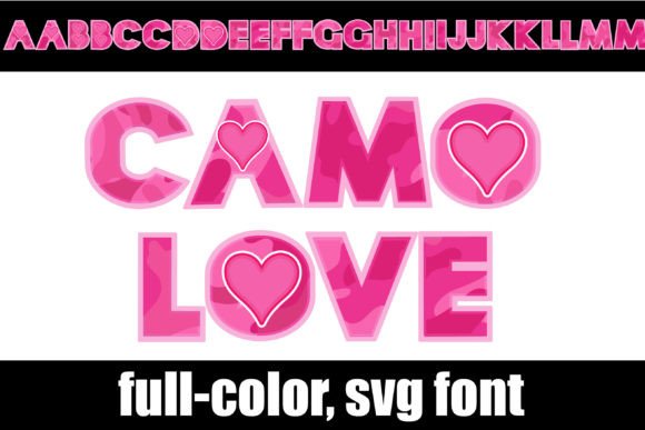 Camo Love: A Colorful Font for Modern Branding