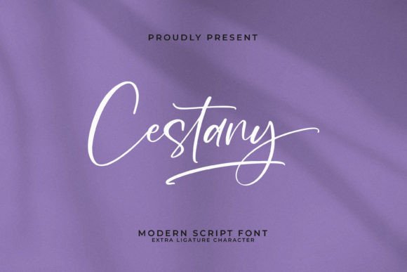 Cestany: A Modern Script Font for Digital Design