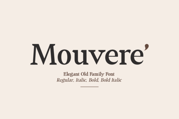 Choosing Mouvere’ for a Modern Editorial Design