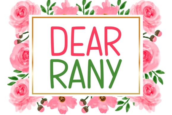 Dear Rany: A Modern Script Font for Polished Branding