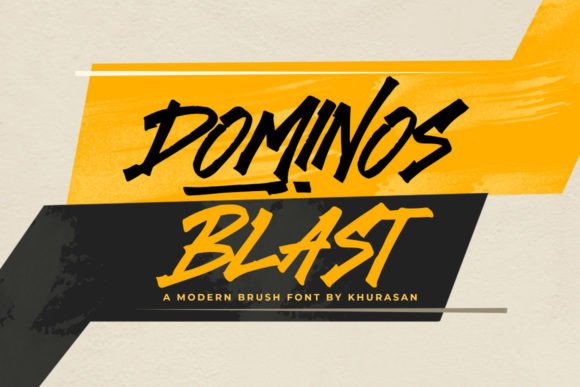 Dominos Blast Font for Handmade Creations