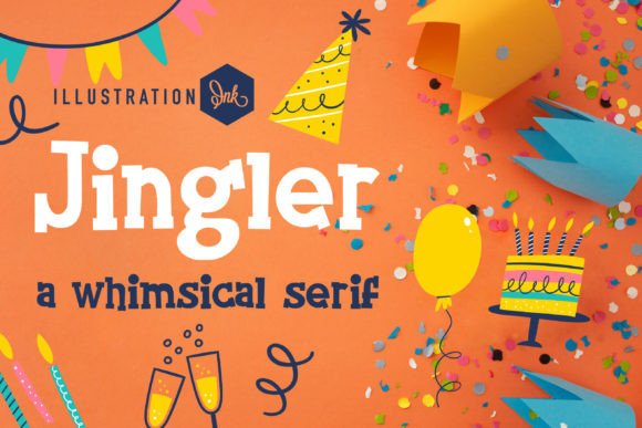 Jingler Serif Font for Handmade Creations