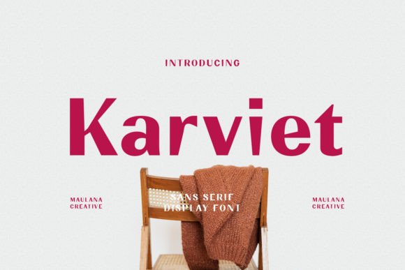 Karviet: A Modern Sans Serif Font for Web Design