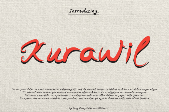 Kurawil Script Font for Web Design