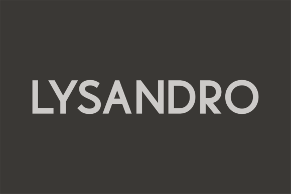 Lysandro: A Modern Sans Serif for Bold Branding