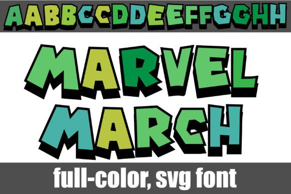 Marvel March: A Colorful Font for Seasonal Campaigns