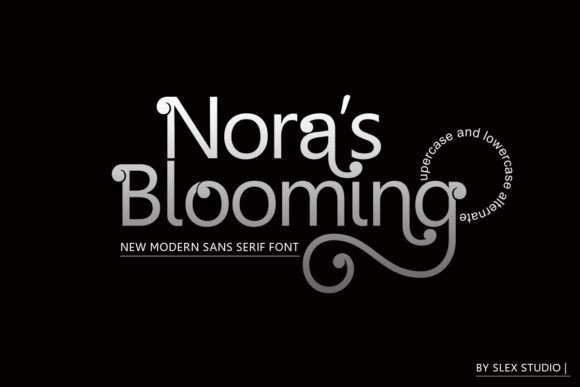Nora s Blooming: A Modern Sans Serif Font for Branding