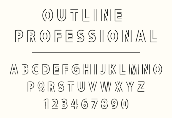 Outline Professional: A Modern Serif Font for Branding Projects