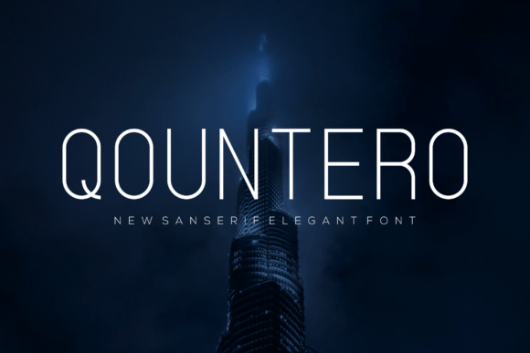 Qountero: A Modern Sans Serif Font for Editorial Design