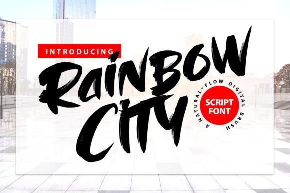 Rainbow City Font for Modern Editorial Design