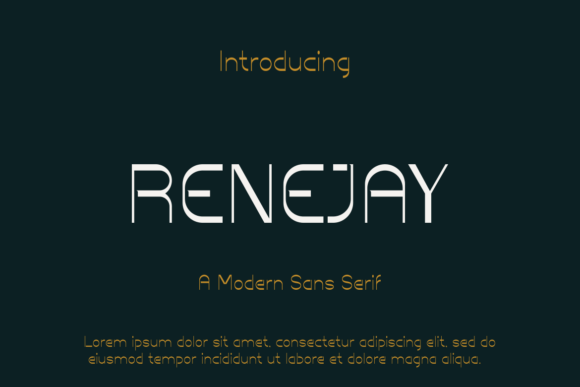 Renejay: A Bold Sans Serif Font for Digital Branding
