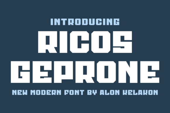 Ricos Geprone Font for Handmade Creations
