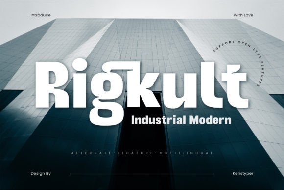 Rigkult: A Modern Sans Serif Font for Bold Branding