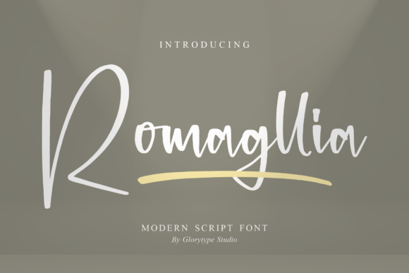 Romagllia Font for Business Branding