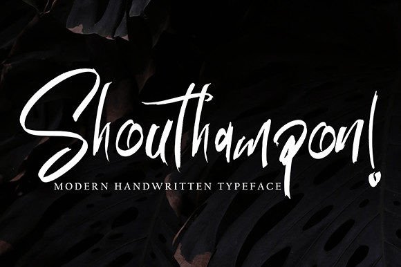 Shouthampon: A Modern Handwritten Font for Web Projects