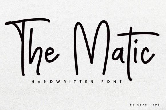 The Matic: A Modern Script Font for Polished Branding