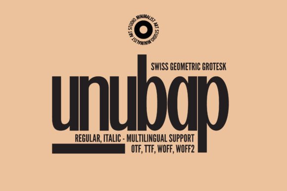 Unubap: A Modern Sans Serif Font for Editorial Elegance