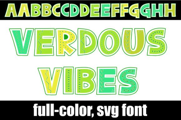 Verdous Vibes: A Playful Font for Festive Branding